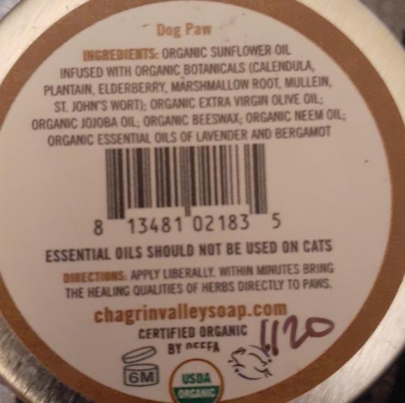 Dog Paw Herbal Salve - Picture 4 of 4